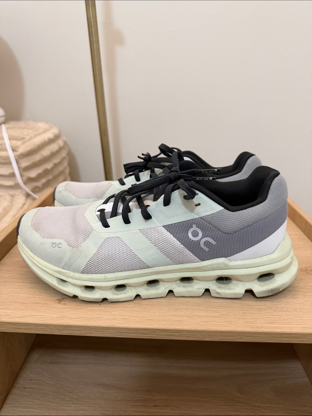 On Running Women's Cloudnova Mint and Gray Athletic Sneakers